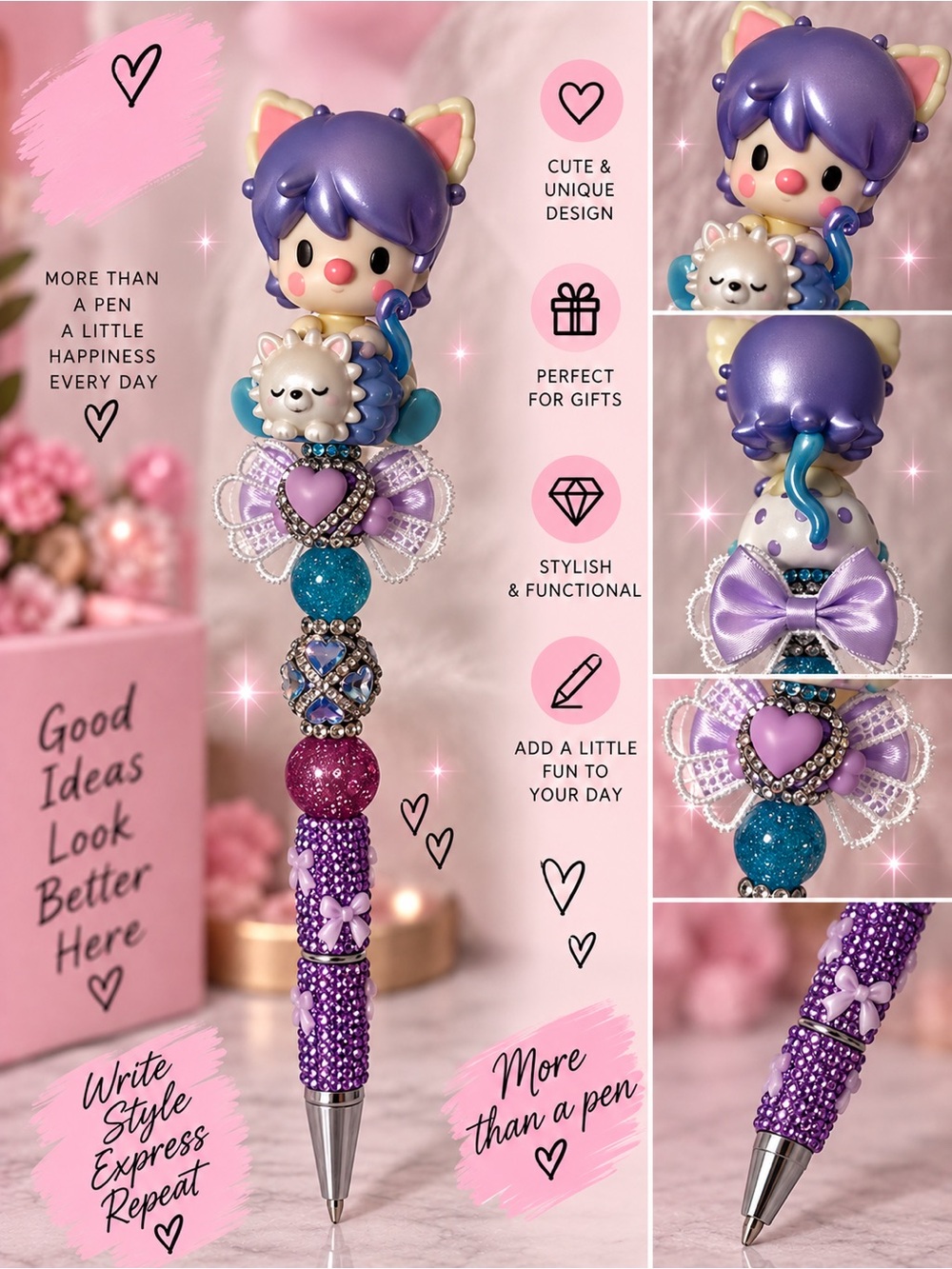 Sweet Bean × INSTINCTOY Authentic sweet bean figure custom pen